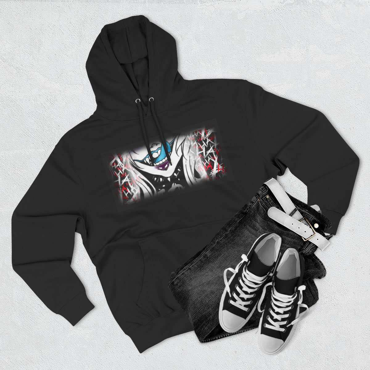 Three-Panel Fleece Hoodie